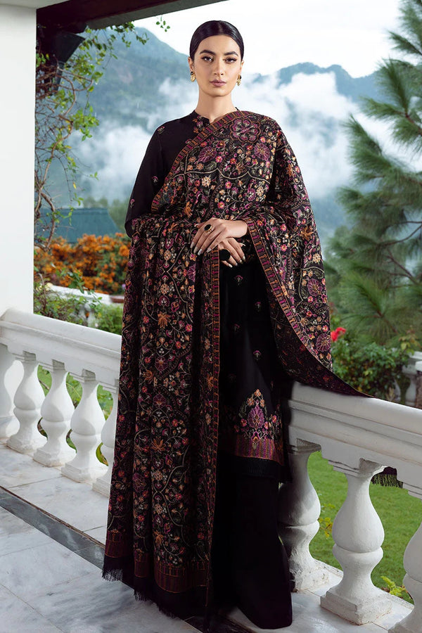 MARINA 3PC EMBROIDERED DRESS EMBROIDERED SHAWL ZM_1007