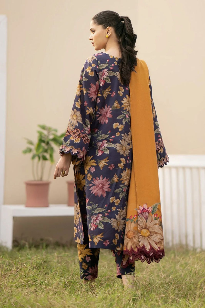 3PC KARANDI PRINTED SHIRT WITH KARANDI PRINTED DUAPTTA AND TROUSER ZM_1058