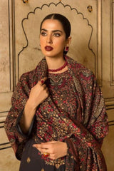 MARINA 3pc EMBROIDERED DRESS WITH EMBROIDERED SHAWL ZM_1103