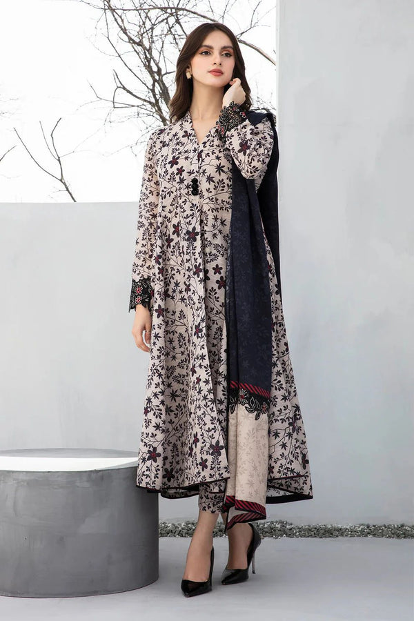 3PC KARANDI PRINTED SHIRT WITH KARANDI PRINTED DUAPTTA AND TROUSER ZM_1060