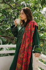 3PC MARINA EMBROIDERED SHIRT WITH PRINTED SHAWL AND TROUSER ZM_1053