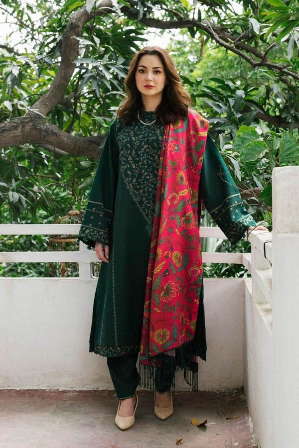 3PC MARINA EMBROIDERED SHIRT WITH PRINTED SHAWL AND TROUSER ZM_1053