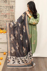 3PC MARINA EMBROIDERED SHIRT WITH  DIGITAL PRINTED ZARI DOUPATA AND TROUSER ZM_1080