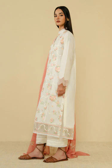 MARINA 3PC EMBROIDERED DRESS EMBROIDERED SHAWL ZM_1035