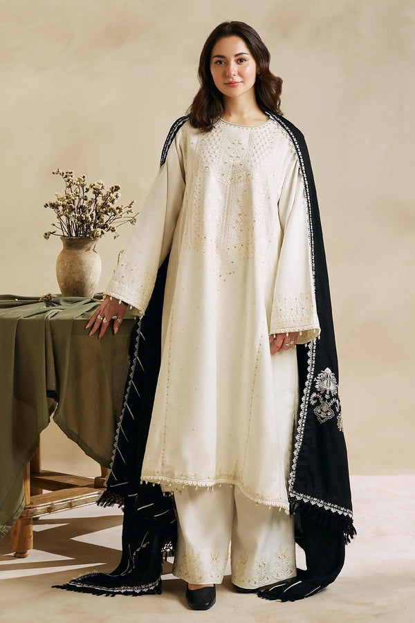 MARINA 3PC EMBROIDERED DRESS EMBROIDERED SHAWL ZM_1023