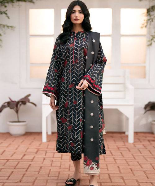 3PC KARANDI PRINTED SHIRT WITH KARANDI PRINTED DUAPTTA AND TROUSER ZM_1062