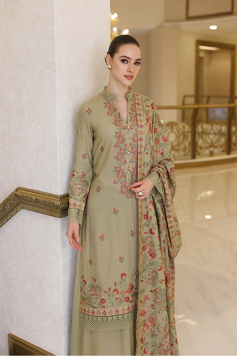 MARINA 3PC EMBROIDERED DRESS EMBROIDERED SHAWL ZM_1038