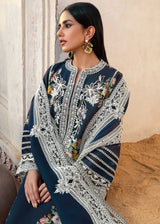 MARINA 3PC EMBROIDERED DRESS WITH EMBROIDERED SHAWL ZM_1102