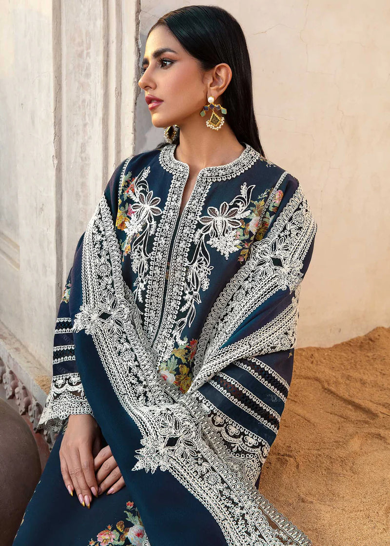 MARINA 3PC EMBROIDERED DRESS WITH EMBROIDERED SHAWL ZM_1102