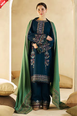 MARINA 3PC EMBROIDERED DRESS EMBROIDERED SHAWL ZM_1004