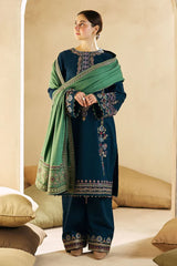 MARINA 3PC EMBROIDERED DRESS EMBROIDERED SHAWL ZM_1004