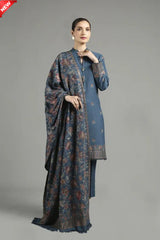 MARINA 3PC EMBROIDERED DRESS EMBROIDERED SHAWL ZM_1009